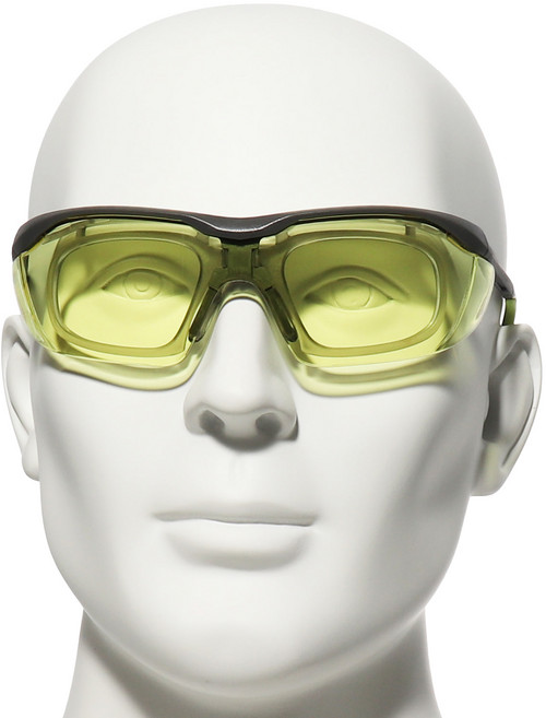 오토스 작업보안경 B-T703Y 도수렌즈장착 이너클립포함 보호안경, 1개