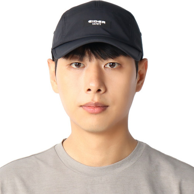 아이더 SAFETY 여름 쿨맥스 버클 워크캡 TR-2101, 블랙