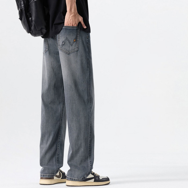 하울맨 남성 빅사이즈 빈티지 워싱 시원한 텐셀 데님 팬츠