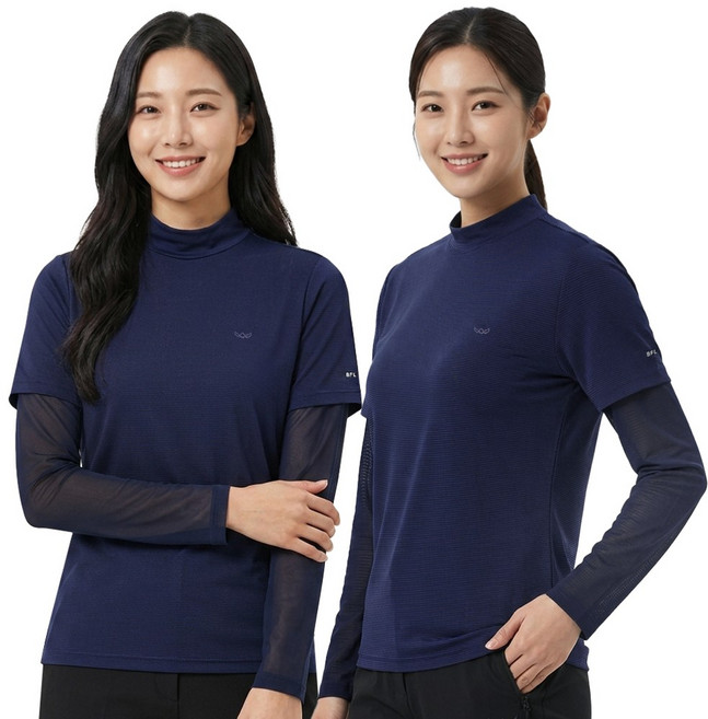 디퍼디 여성 프리미엄 냉감 반목 쿨티 쿨토시 일체형 티셔츠 스포츠 골프웨어 등산 작업복