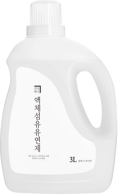 살림백서 섬유유연제 한라봉향 본품, 3L, 1개