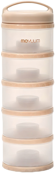 모윰 5단 분유케이스, 베이지, 1개