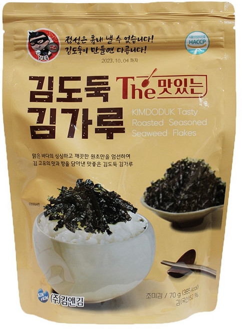 김앤김 김도둑 더 맛있는 김가루 아이쩜넷, 5개, 70g