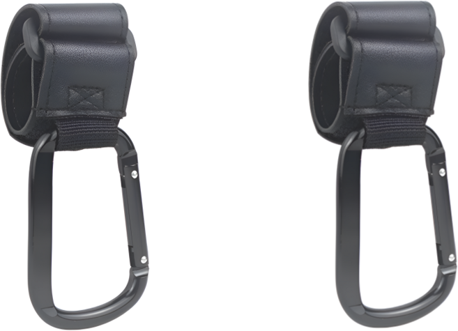 다용도 벨크로 후크 자전거 카트 겸용 가방걸이 2p 세트, 1세트, 블랙