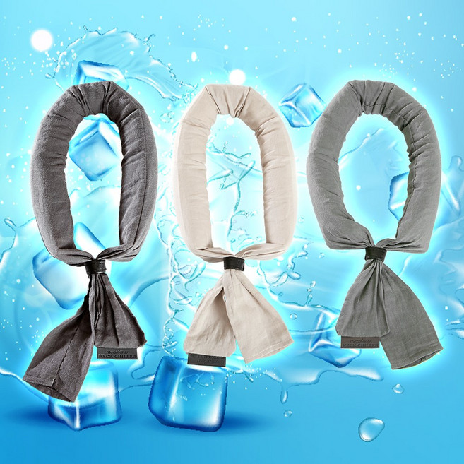 넥칠러 쿨스카프 여름 넥쿨러 아이스쿨스카프 골프, 베이지