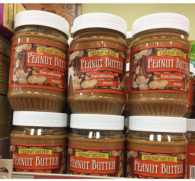 Trader Joe's 트레이더조 크리미 솔티드 가염 피넛버터 땅콩버터, 6개, 454g