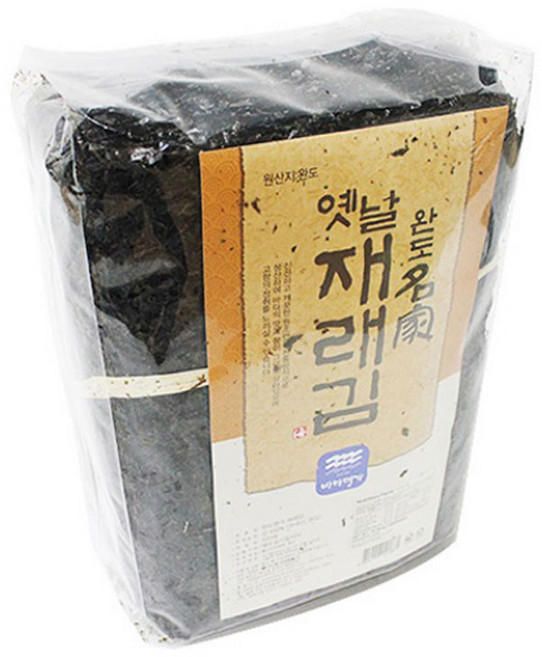 국산 완도 지주식 무조미 옛날재래김 100장 바다의명가, 1세트