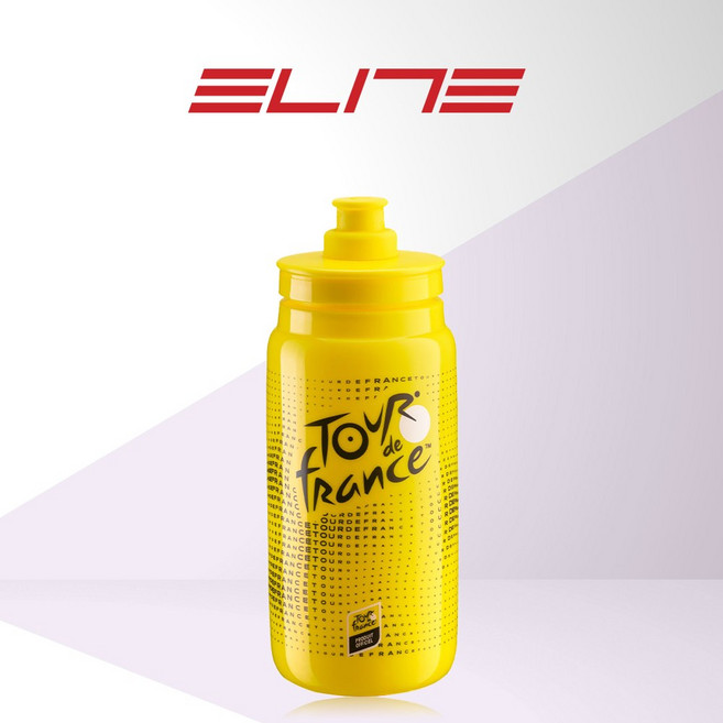 엘리트 플라이 자전거 물통 물병 550ml, 1개, TOUR DE FRANCE ICONIC YELLOW
