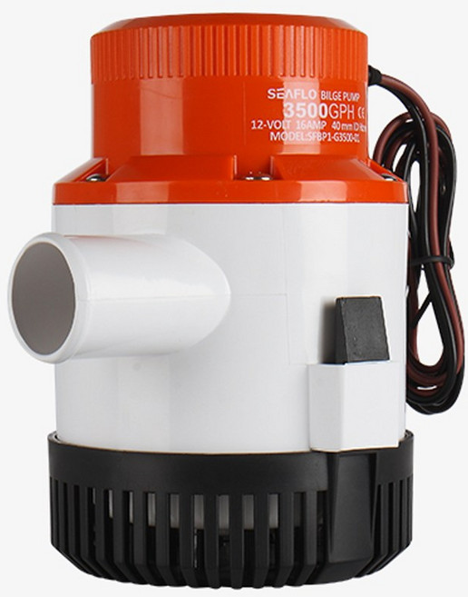SEAFLO 씨플로 빌지펌프 수중 펌프 12V 3500GPH, SFBP1-G3500-01(12V), 1개