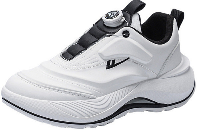 迴力運動鞋 男款 2025 春秋 新款 潮流 百搭 休閒 男鞋 旋轉扣 一腳蹬 小白鞋 運動風休閒鞋 39-44