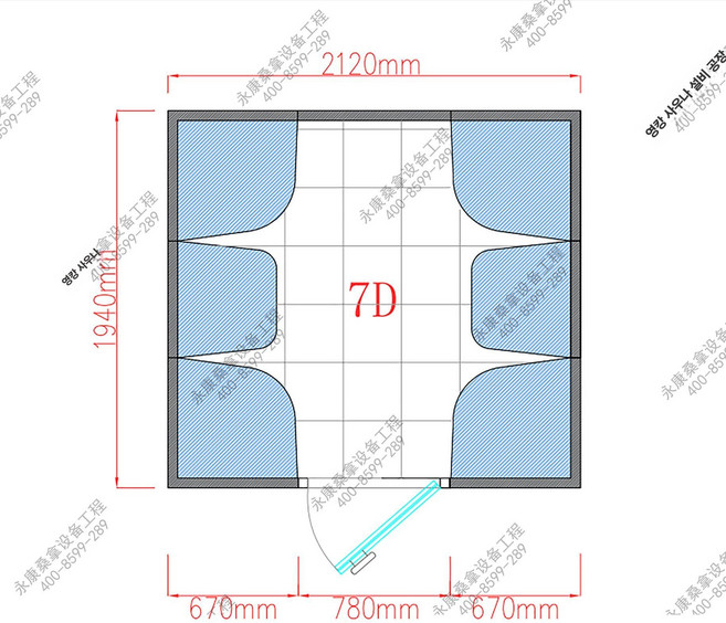 꾸꾸상점 이동식한옥가격 컨테이너 조립식 황토방, 7D, 기본 색상