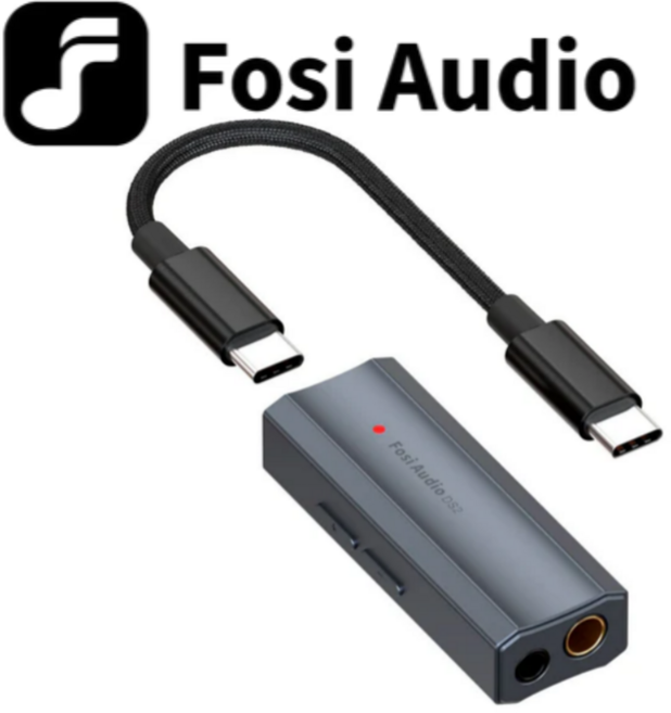 포시오디오 Fosi Audio DS2 소형 꼬다리 앰프 DAC, 포시오디오 DS2 블랙(TYPE-C)