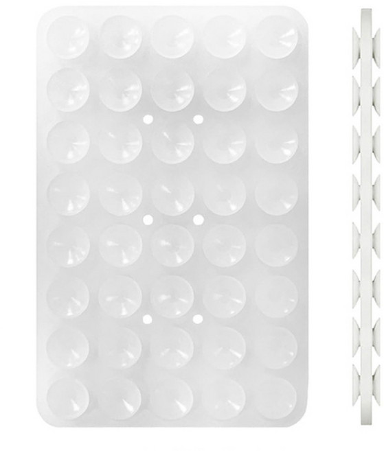 양면 실리콘 흡착패드 다용도 벽부착 고정 패드 투명, 1개