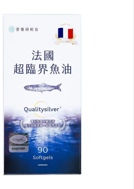 營養師輕食 法國超臨界魚油/1000頂級超臨界魚油, 1個, 法國超臨界魚油