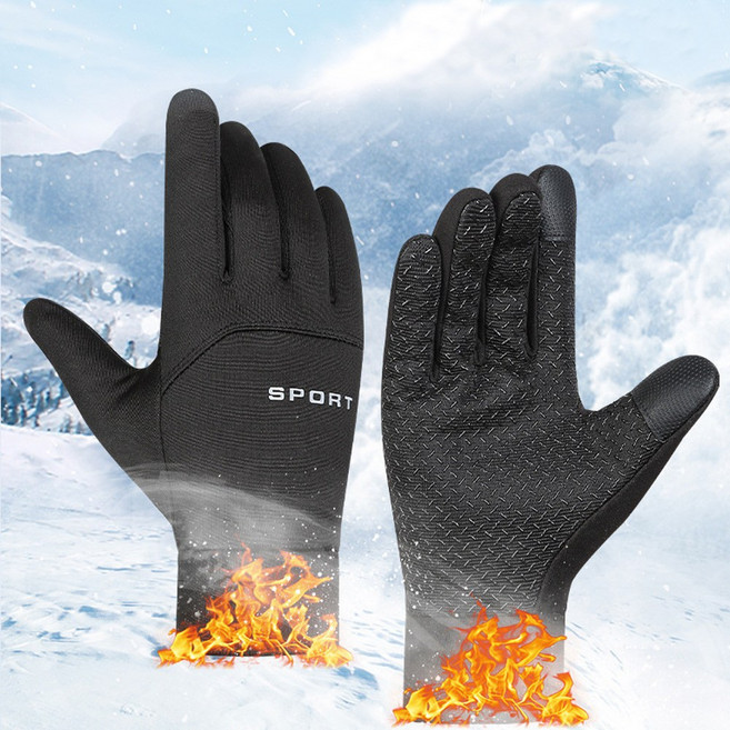 썸데이원 겨울용 생활방수 터치용 스마트 방수 장갑 기모 방한 터치 캠핑 자전거 오토바이 운전