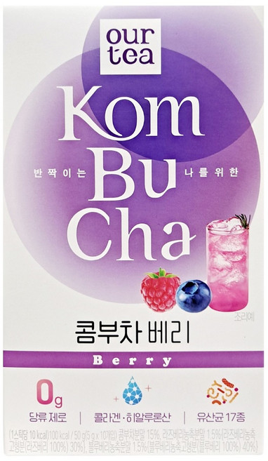 쟈뎅 아워티 콤부차 베리, 5g, 10개입, 1개