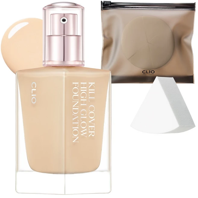 클리오 킬커버 하이 글로우 파운데이션+증정, 3 리넨, 1개 - 쿠팡