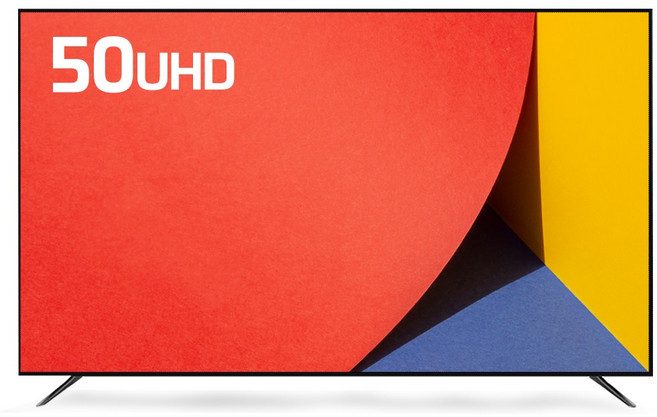 티브이지 50인치TV 4K UHD LED TV 고화질패널 1등급티비, 50인치, 50UHDTV, 스탠드형, 고객직접설치