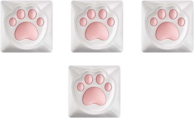 기계식 키보드 액세서리용 Hokojix 4pcs 및 Cat Claw Keycaps 3D 키캡 OEM