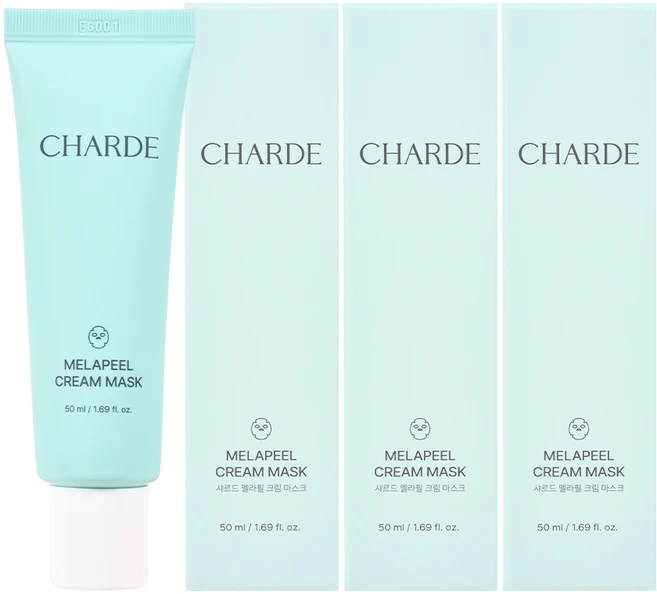 [Gift 실리콘 브러쉬 1개] 샤르드 멜라케어 필크림 마스크, 3개, 1개입 - 쿠팡