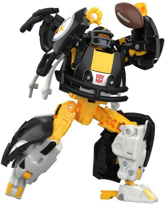 Transformers NFL 캔자스 시티 치프스 KC-59 14cm(5.5인치) 액션 피규어 로봇에서 헬멧으로 변경 만 8세 이상 축구 장난감_170427, Pittsburgh Steelers_170427