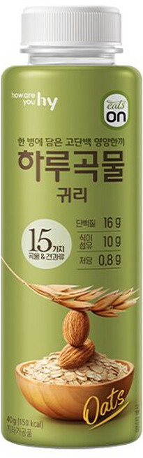 HY 한국야쿠르트 잇츠온 하루곡물 귀리 40g, 1개