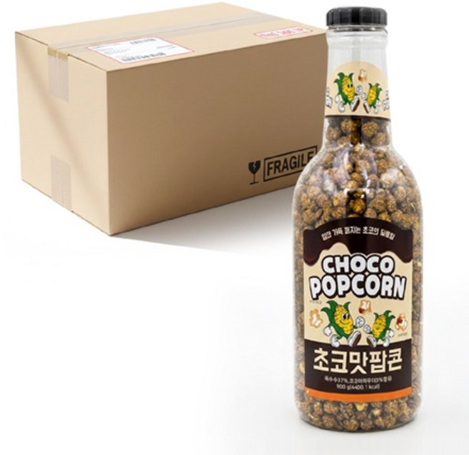 초코팝콘 900g x6입 (1박스) 달콤 저금통 영화관팝콘