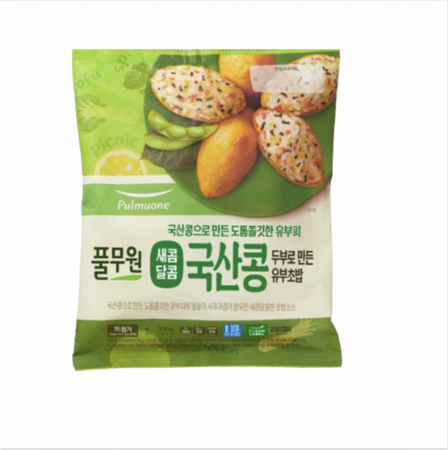 새콤달콤 국산콩 두부로 만든 유부초밥, 6개, 330g