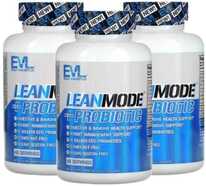 EVL LeanMode 유산균 프로바이오틱스 120캡슐 3개 락토바실러스 카르니틴 린모드, 120정 - 쿠팡