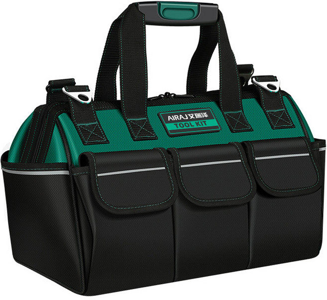 AIRAJ 캔버스 툴백 공구가방 다크그린블랙 5종규격, 1개
