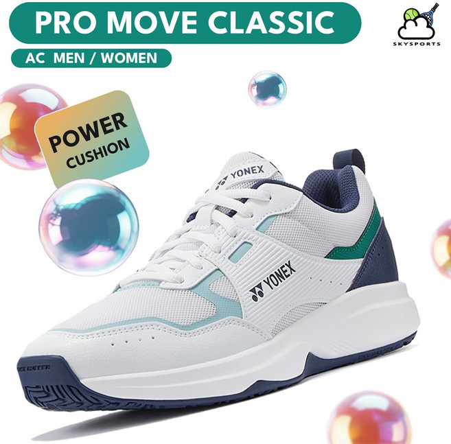 요넥스 프로 무브 클래식 남성 여성 테니스화 화이트그린 슈즈 신발
