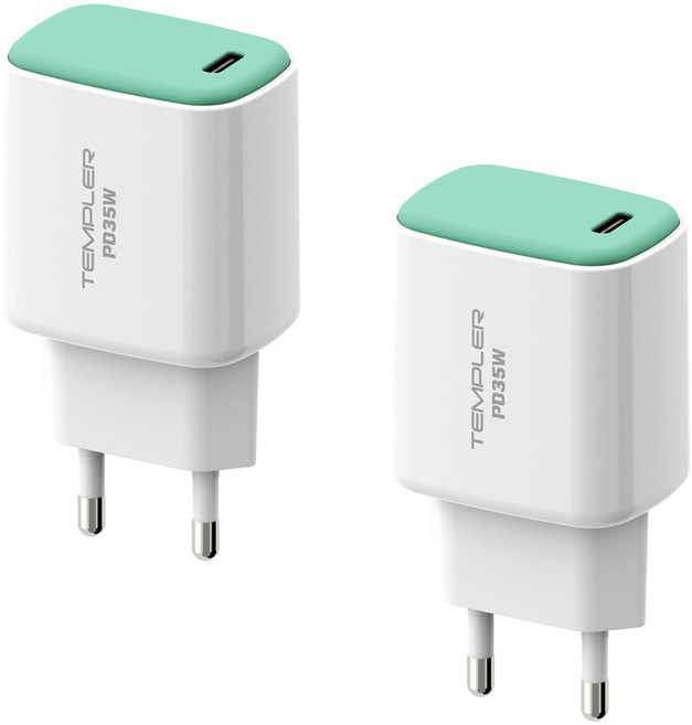 템플러 35W 1포트 C타입 PD 초고속충전기, 2개