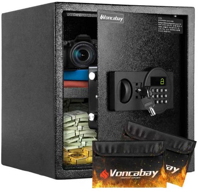 Voncabay 33EQ 소형 금고, 검은색