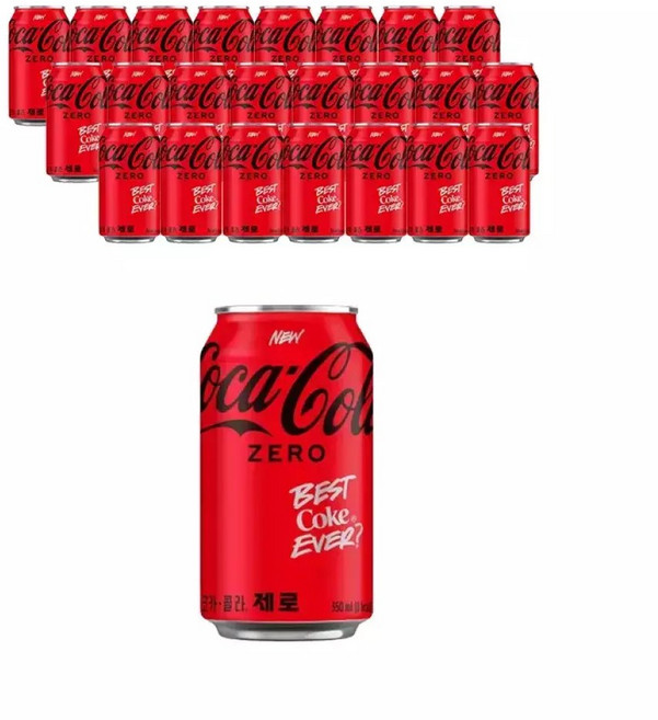 코카콜라 캔 제로 350ml 24개