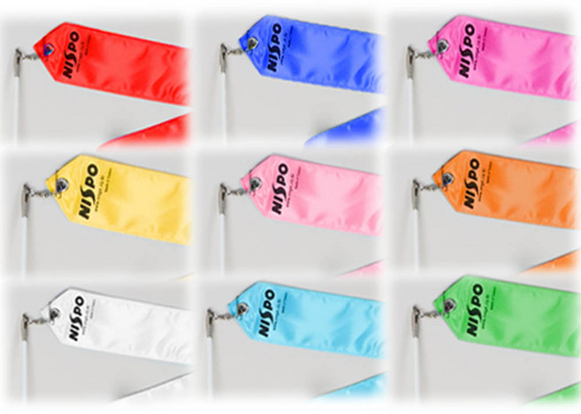 니스포 리듬 체조 리본 오리지널컬러 스틱 포함 취미 학교체육 방과후 수업, 핑크