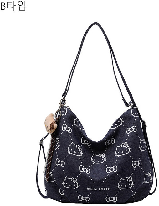 Sorpci산리오 헬로키티 숄더백 대용량 캐릭터에코백 보스턴백 클러치