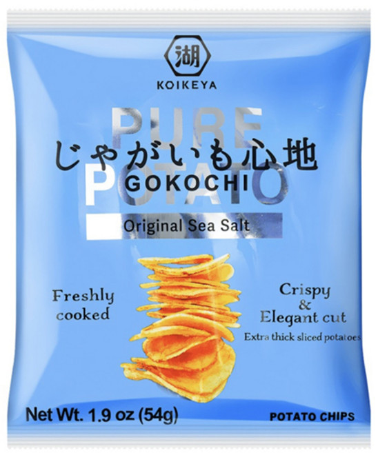 퓨어포테토 고코치 오리지널 씨솔트 감자칩, 54g, 6개