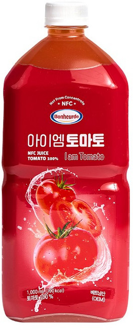 보넬드 아이엠 토마토주스 100% NFC 착즙주스, 1개, 1L