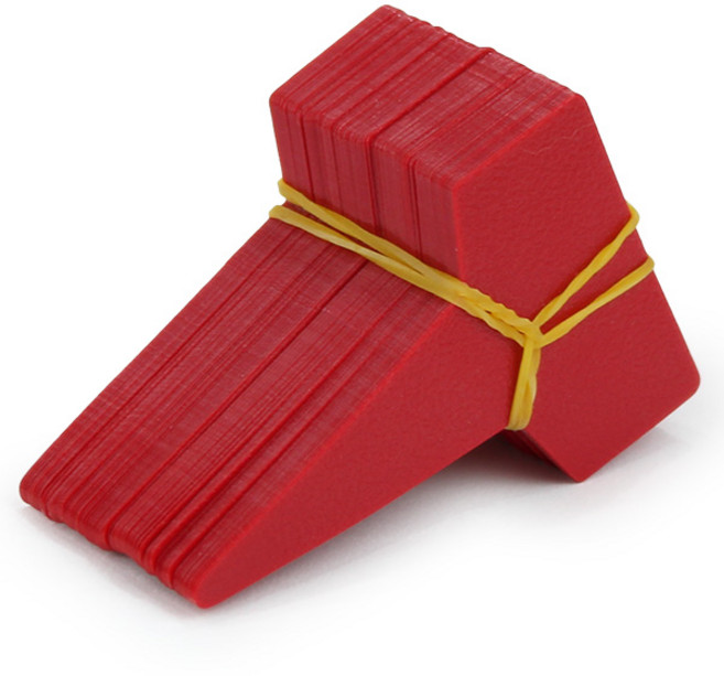 세인화분 T자 칼라 식물이름표 약 100P - 4.2x7cm, 레드