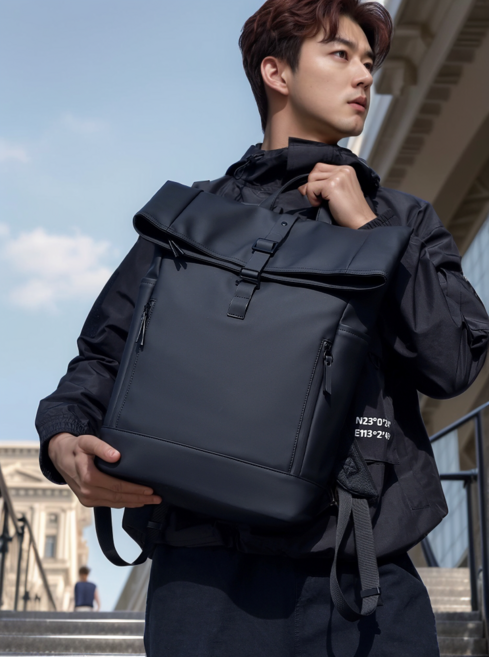 셰르제이 드뮤어 롤탑 백팩 캐주얼 정장가방