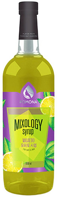 포모나 믹솔로지 모히토 시럽 1000ml /커피/칵테일, 1개, 1L