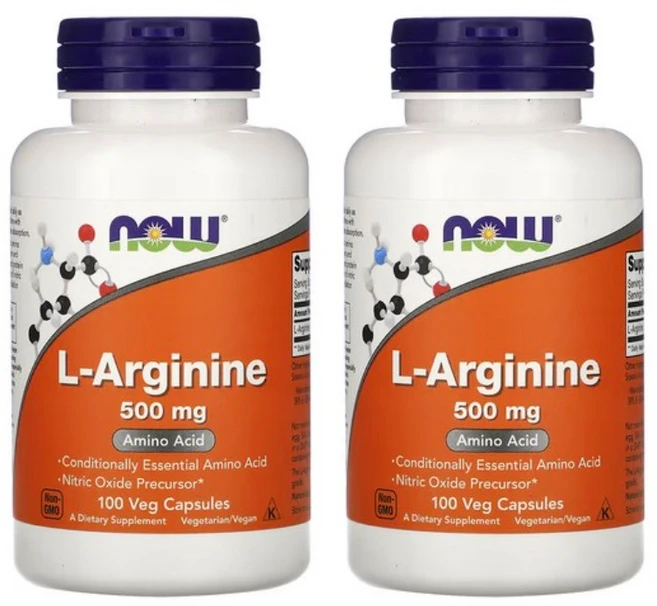 나우푸드 L-아르기닌 500mg 캡슐, 100정, 2개 - 쿠팡