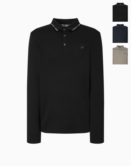 [25FW] [선물 추천] 닥스 남성 체크 티핑 긴팔 티셔츠