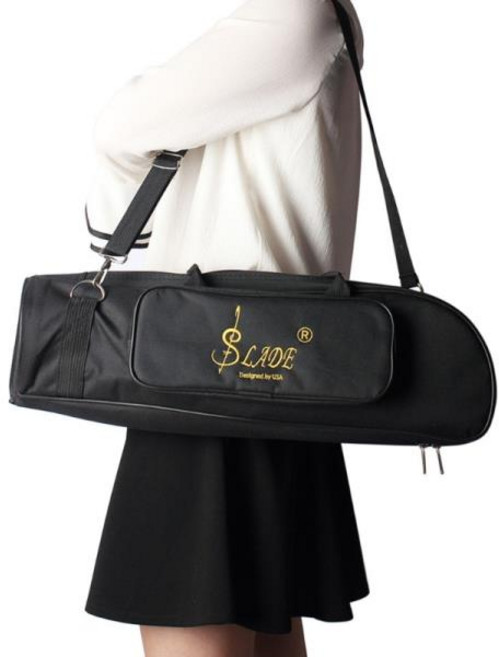 트럼펫 케이스 공연 가방 더블 지퍼 보관 운반, 1개