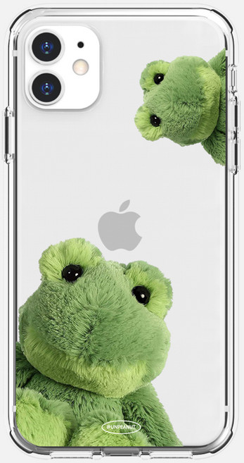 언피넛 두번째 빼꼼 토이 에어가드 투명 젤리케이스