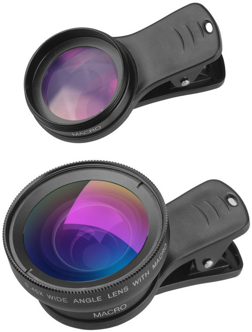 달달플랫폼 카메라 렌즈 광각 접사 메크로 휴대폰 스냅 대구경 51mm HD 셀카, 블랙, 1개