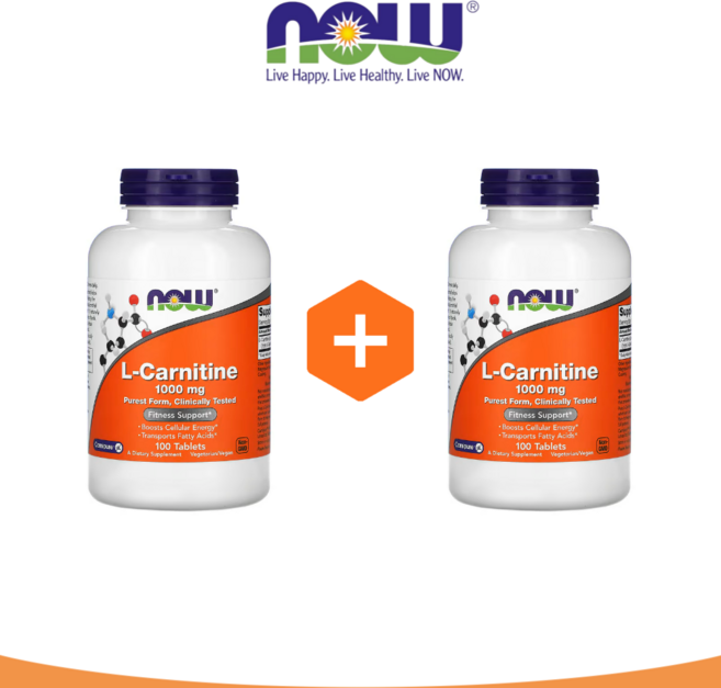 나우푸드 L-카르니틴 1000 mg 타블렛, 100정, 2개