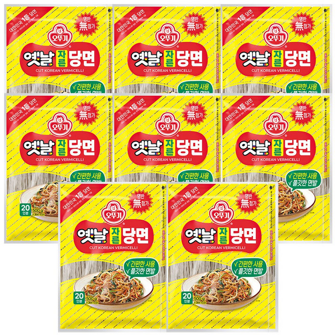 오뚜기 옛날 자른당면, 500g, 8개