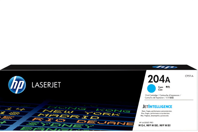 HP 204A CF511A JetIntelligence 原廠公司貨碳粉匣 藍色, 1個