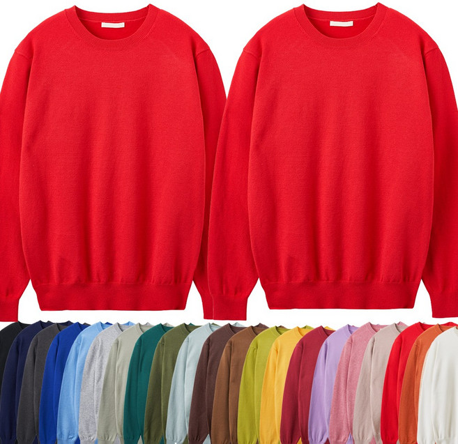 언탭트 남성용 부드러운 워셔블 비스코스 라운드 니트 티셔츠